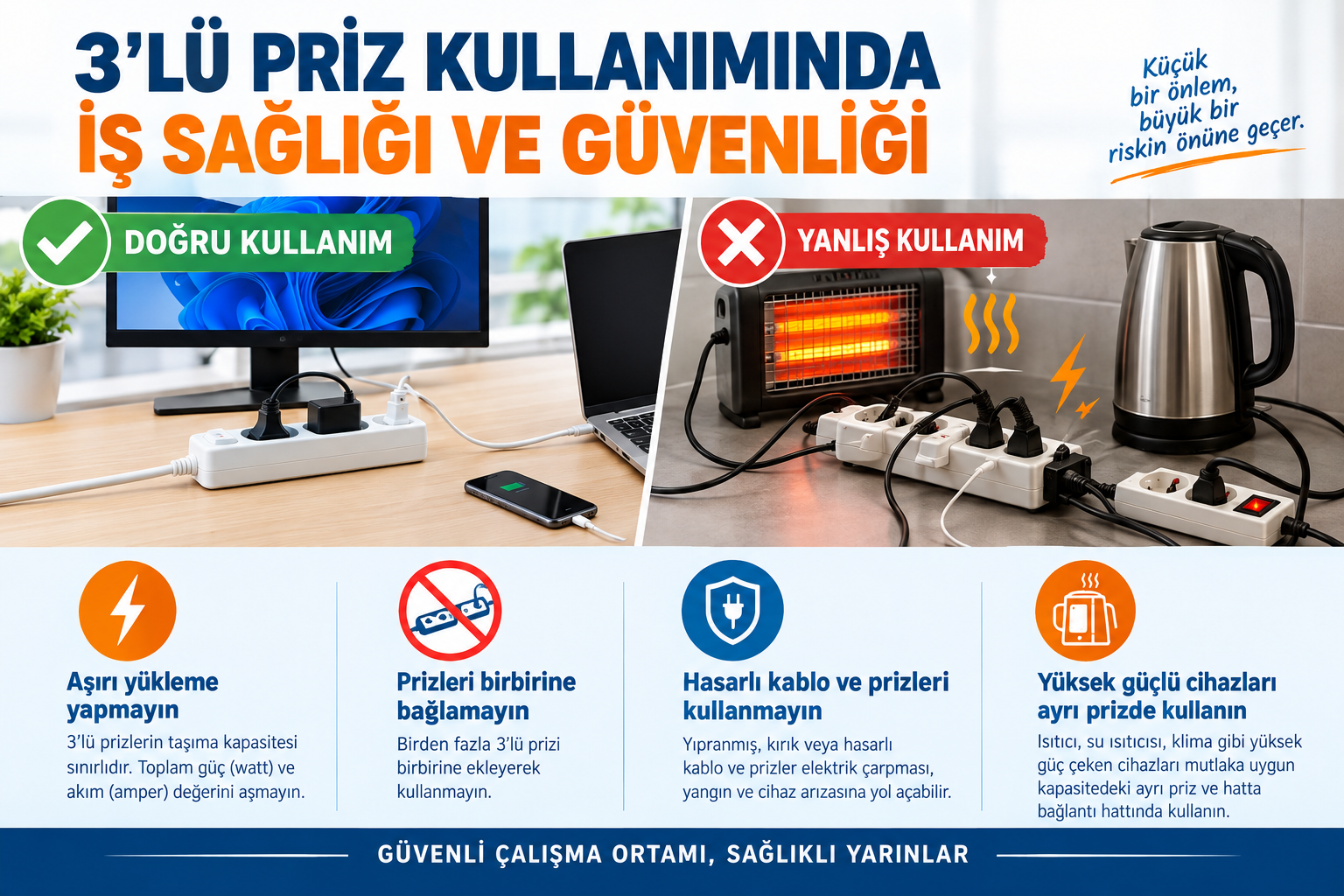 3lü Priz Kullanımı